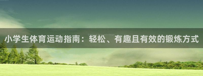 vsport体育官网下载：小学生体育运动指南：轻松、有趣且有
