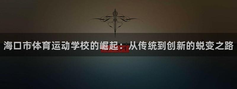 vsport体育官网下载招商：海口市体育运动学校的崛起：从传